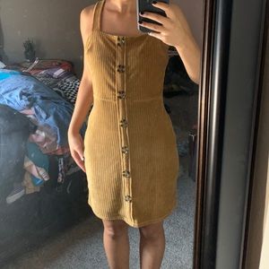 Faux Corduroy Dress